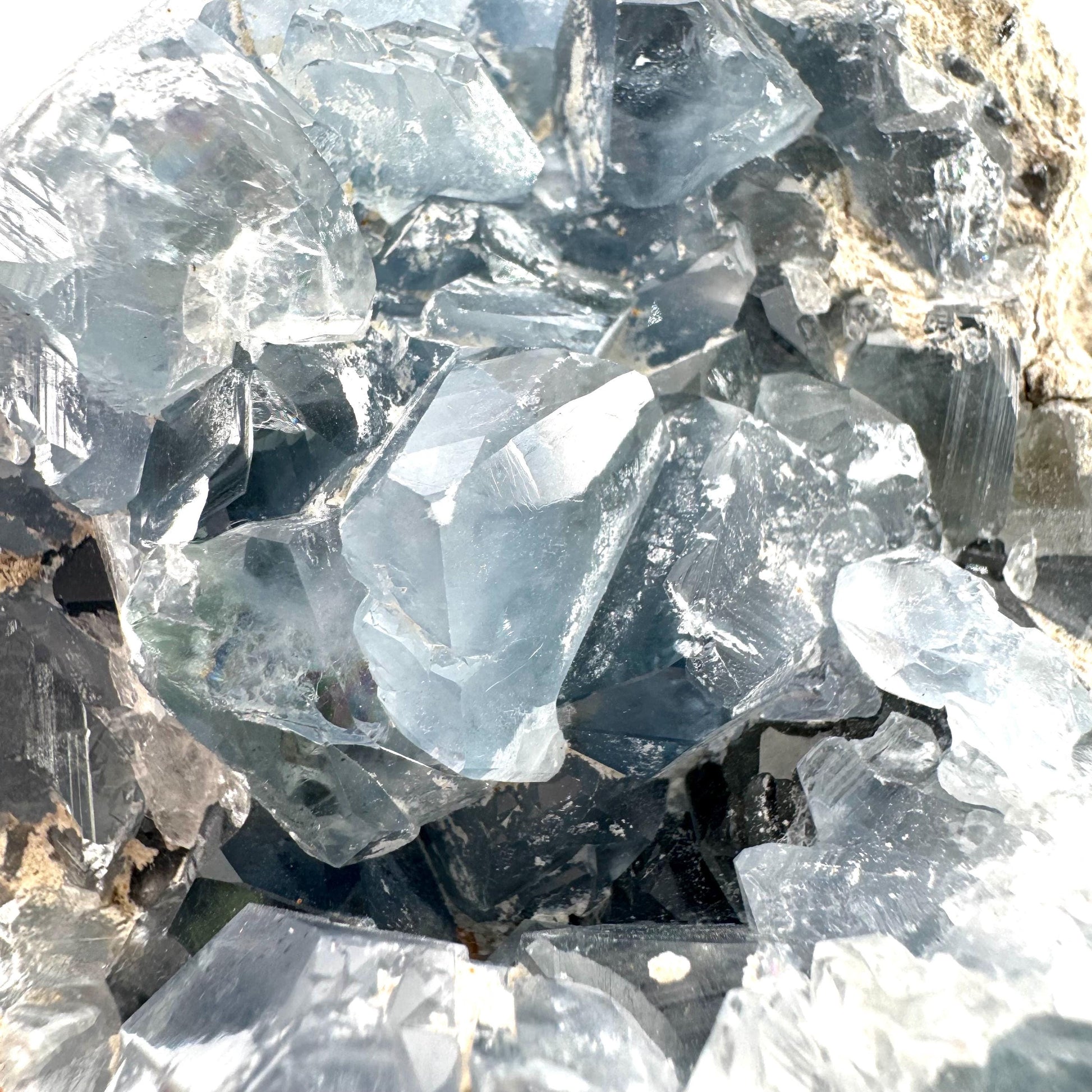Celestite Sphere | raw celestite crystal, celestite geode, natural celestite crystal, crystal ball