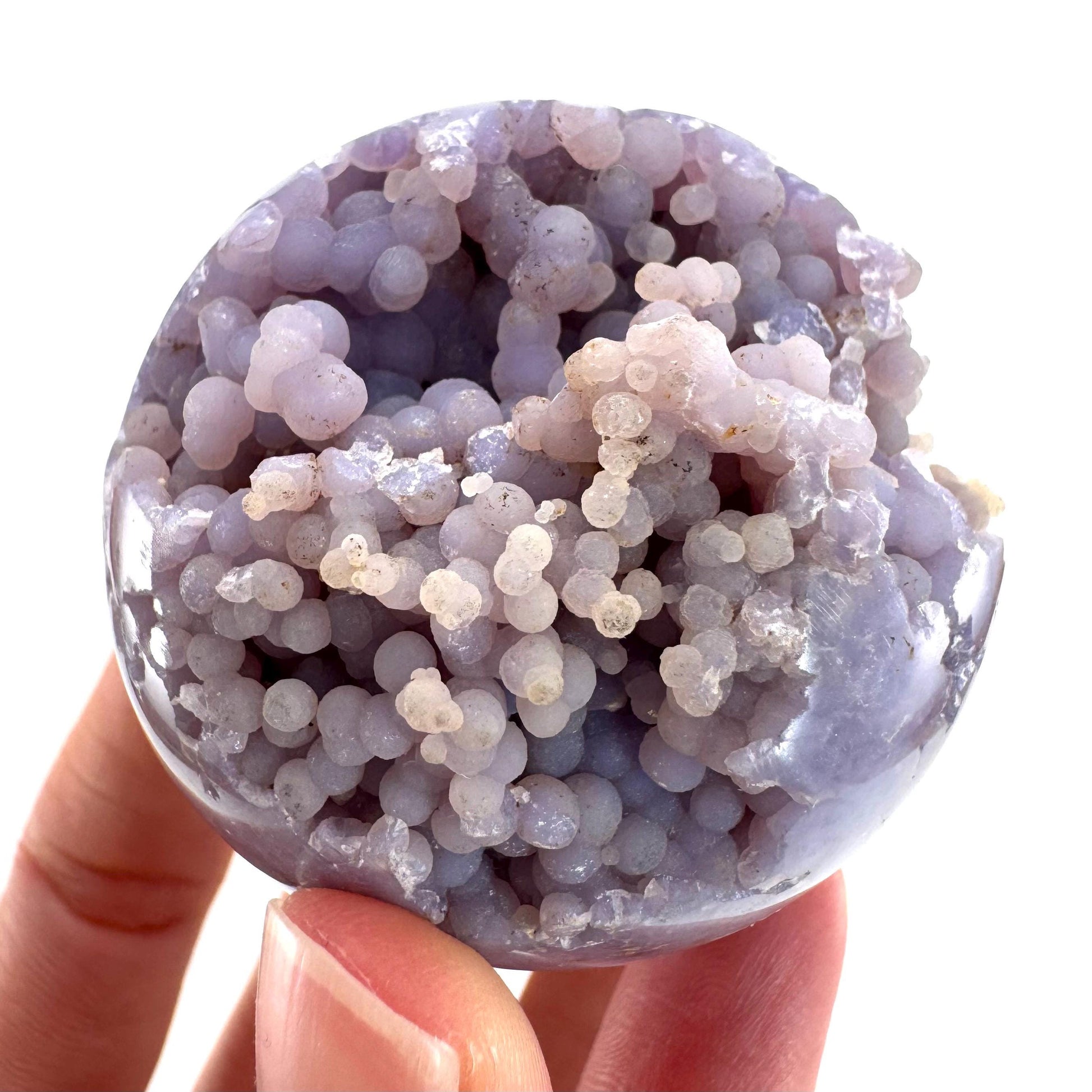 Grape Agate Sphere | purple grape agate crystal ball, grape agate cluster, crystal sphere