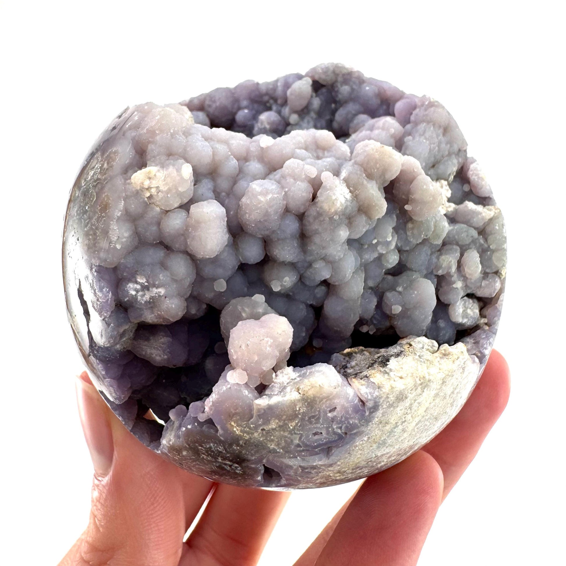 Grape Agate Sphere | purple grape agate crystal ball, grape agate cluster, crystal sphere
