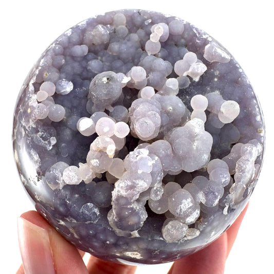 Grape Agate Sphere | purple grape agate crystal ball, grape agate cluster, crystal sphere