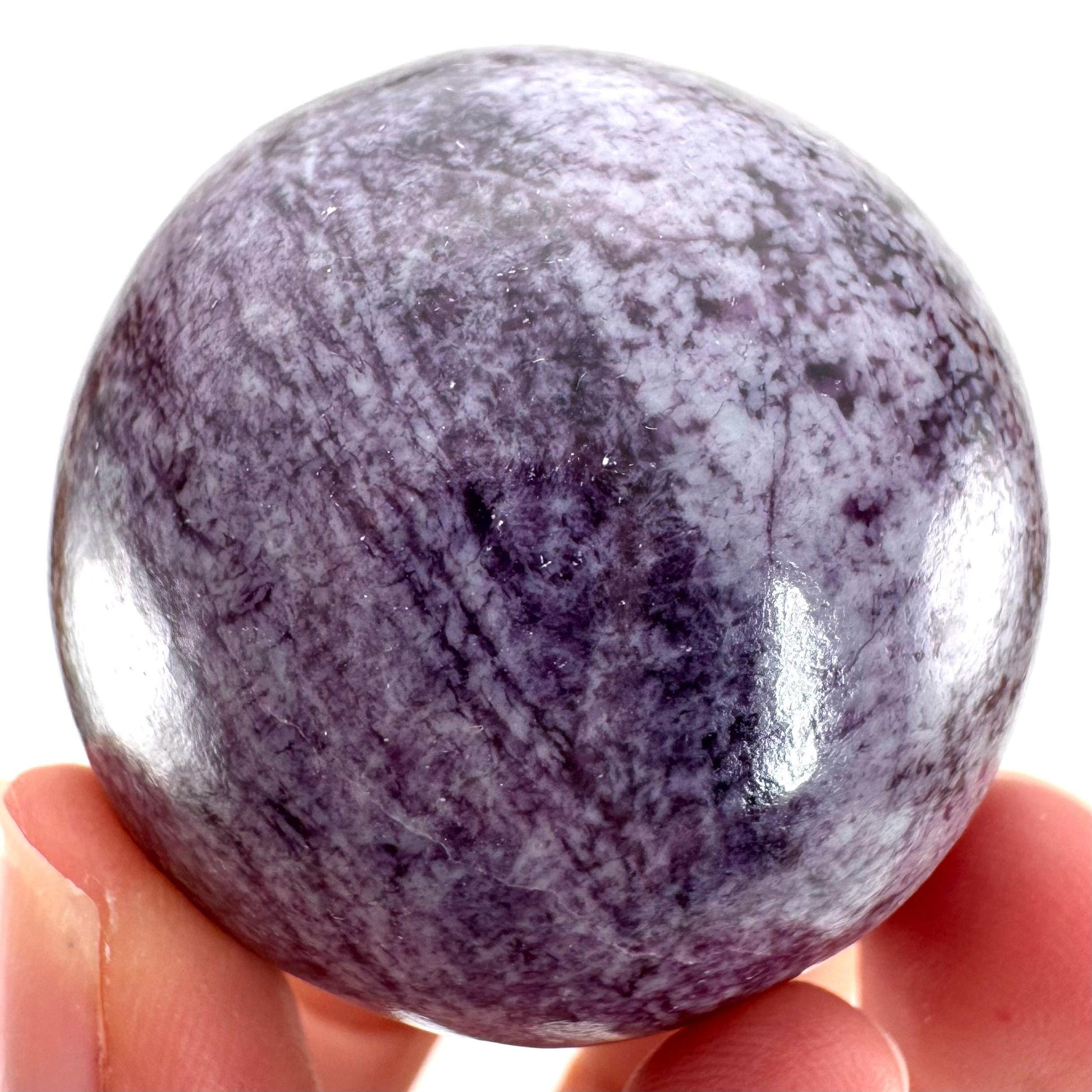 Kammererite Sphere | polished kammererite crystal ball, crystal sphere, natural kammererite