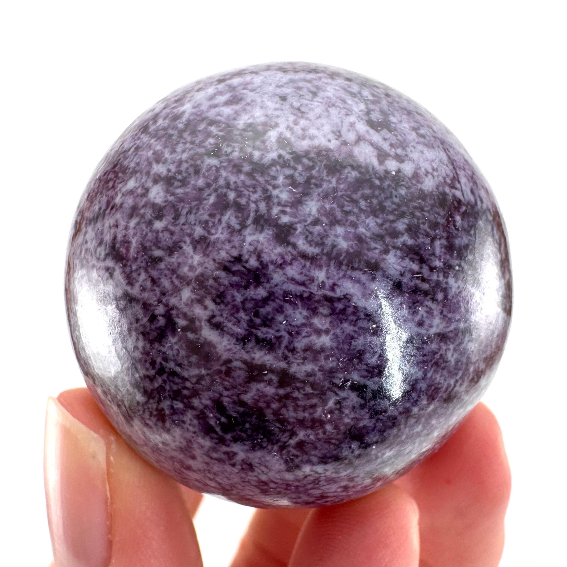 Kammererite Sphere | polished kammererite crystal ball, crystal sphere, natural kammererite