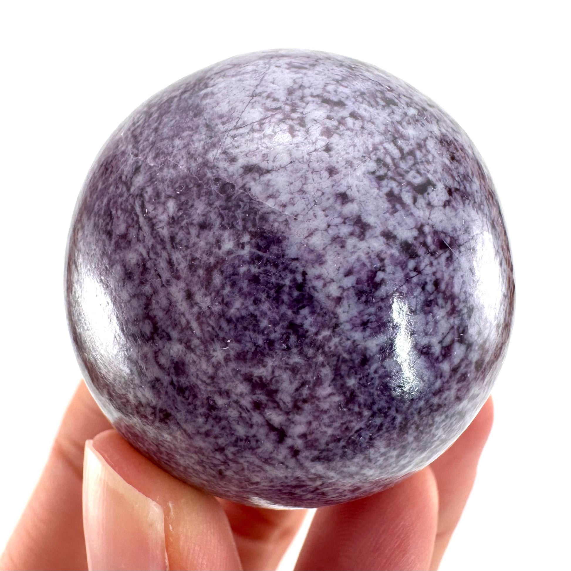 Kammererite Sphere | polished kammererite crystal ball, crystal sphere, natural kammererite