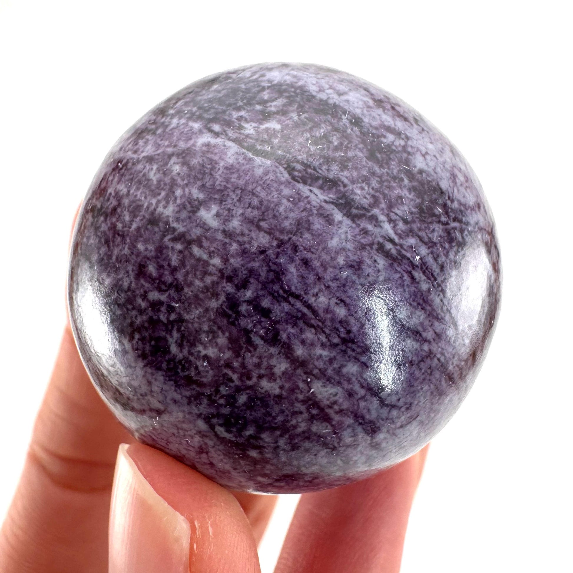 Kammererite Sphere | polished kammererite crystal ball, crystal sphere, natural kammererite