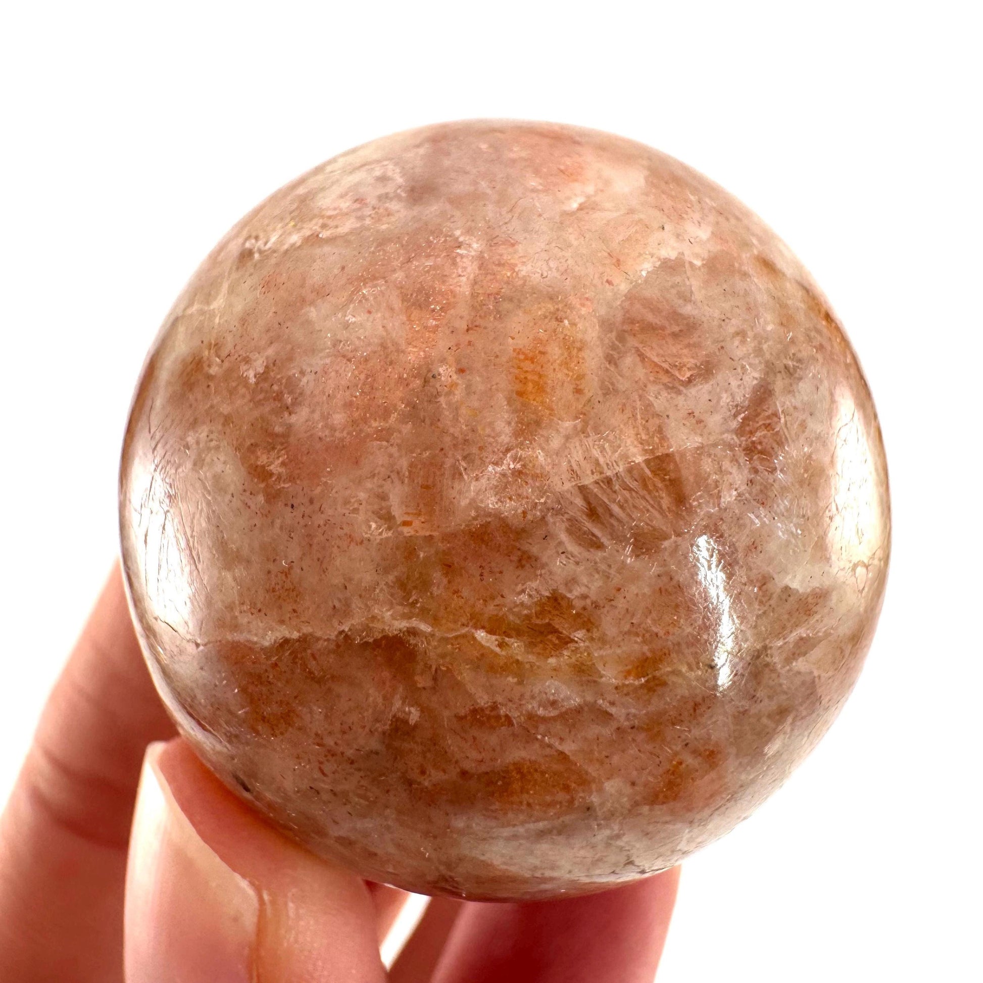 Sunstone Sphere | polished sunstone, sunstone crystal ball, crystal sphere, orange moonstone sphere