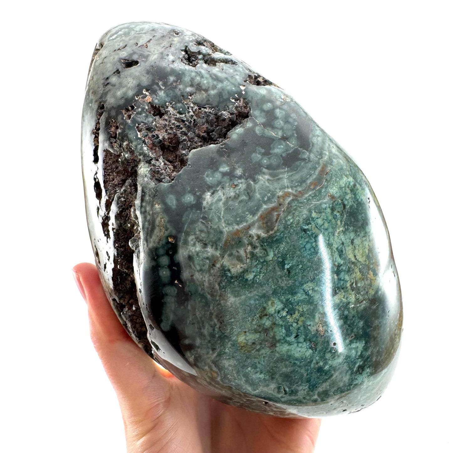 Ocean Jasper Freeform | crystal cluster, polished ocean jasper, ocean jasper crystal
