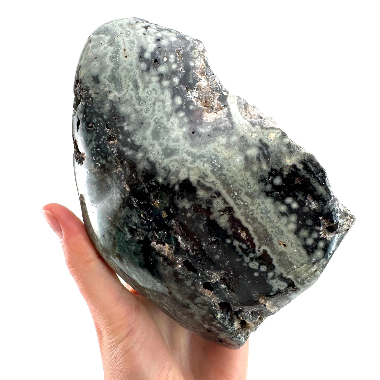 Ocean Jasper Freeform | crystal cluster, polished ocean jasper, ocean jasper crystal