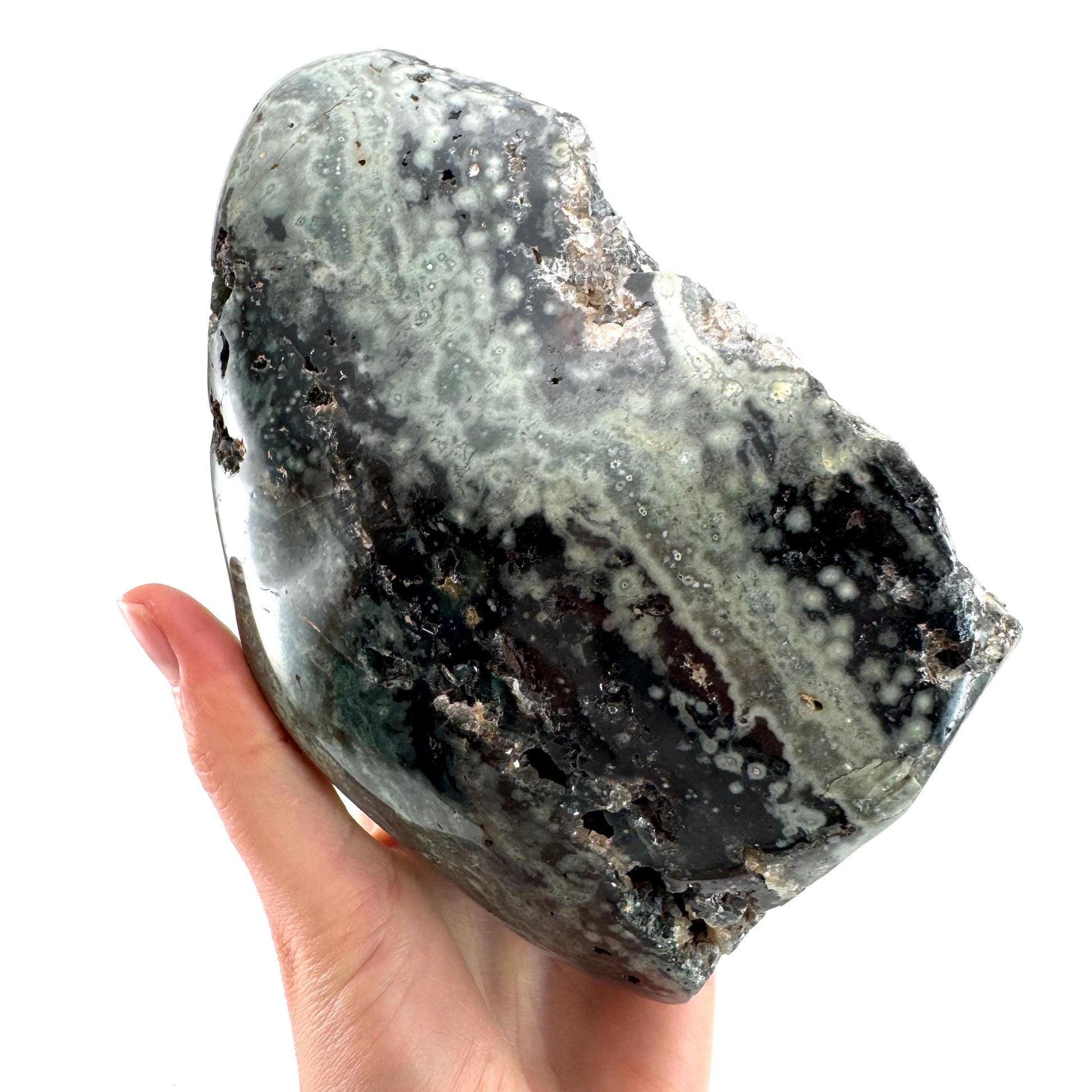 Ocean Jasper Freeform | crystal cluster, polished ocean jasper, ocean jasper crystal