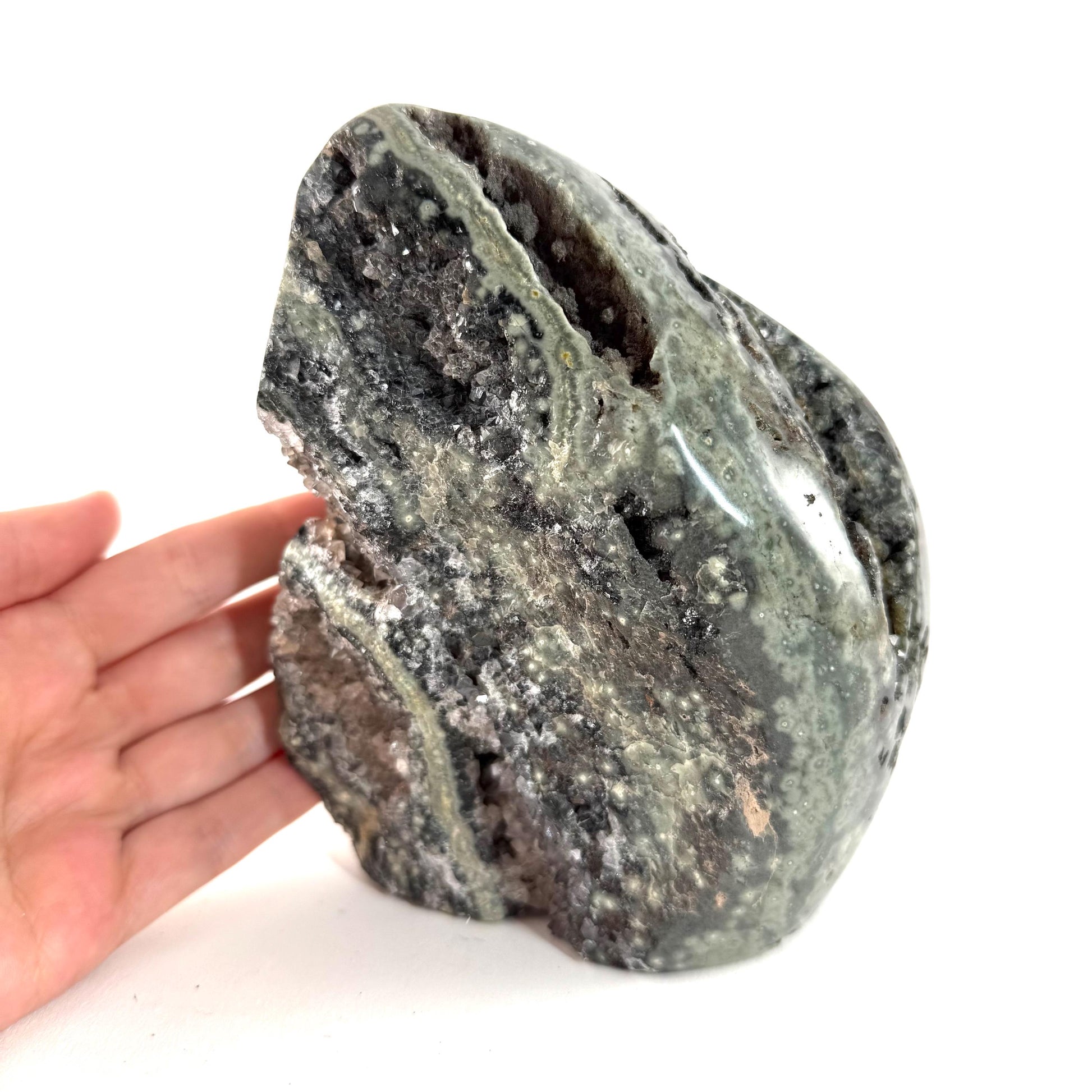 Ocean Jasper Freeform | crystal cluster, polished ocean jasper, ocean jasper crystal