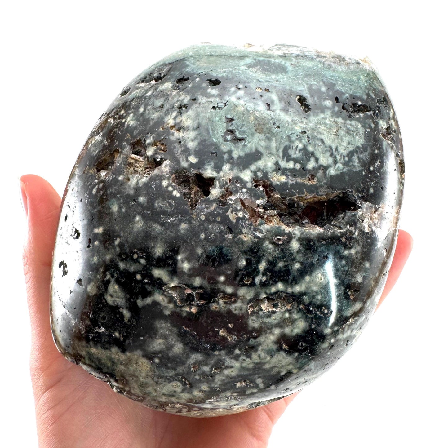 Ocean Jasper Freeform | crystal cluster, polished ocean jasper, ocean jasper crystal