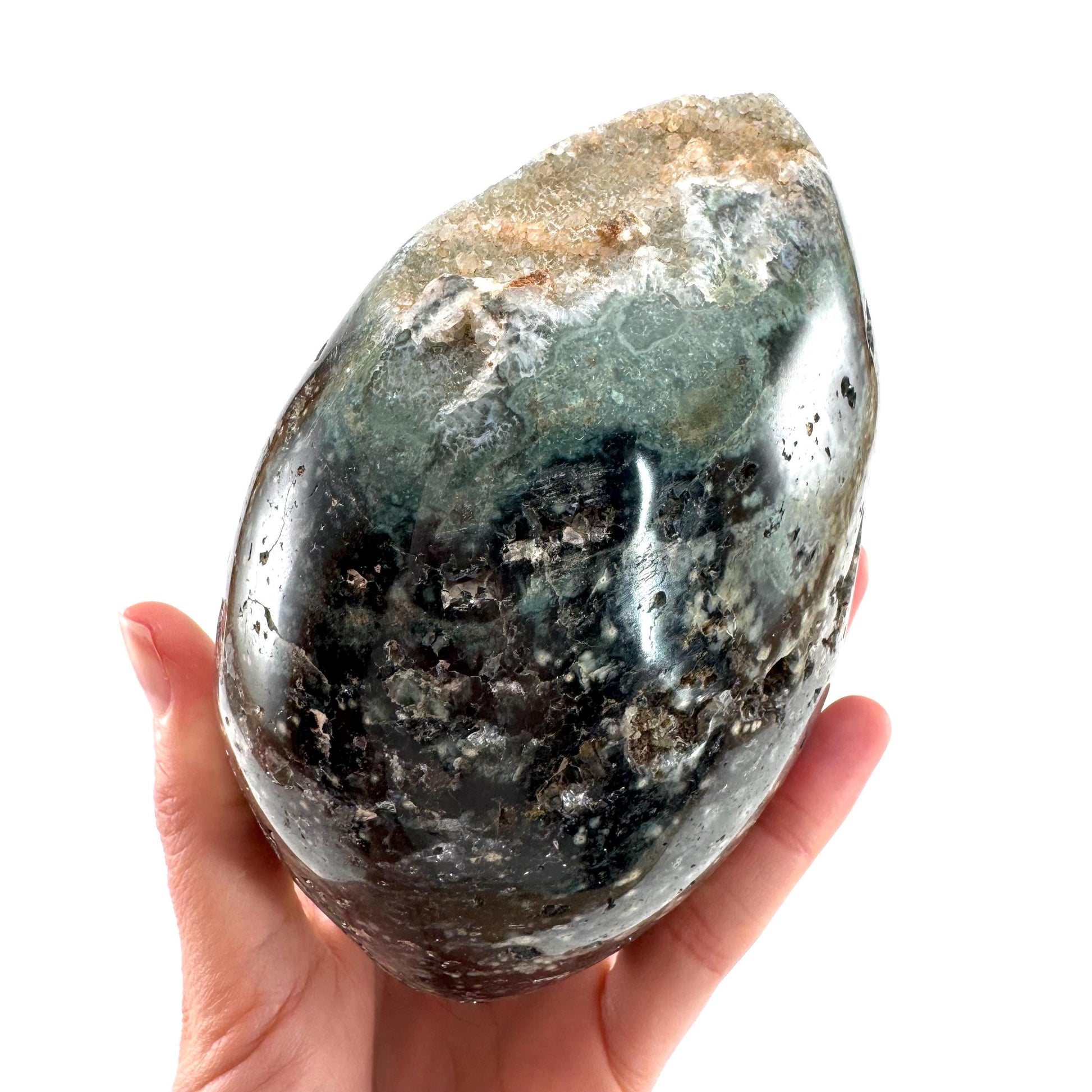 Ocean Jasper Freeform | crystal cluster, polished ocean jasper, ocean jasper crystal