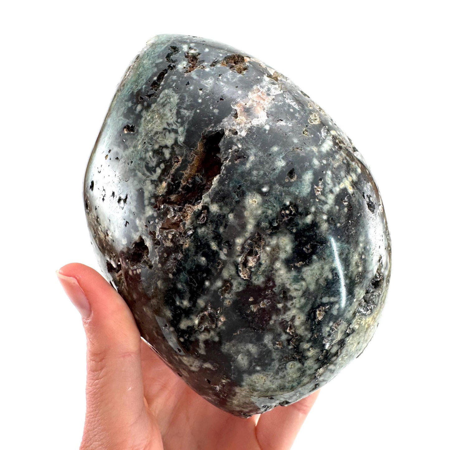 Ocean Jasper Freeform | crystal cluster, polished ocean jasper, ocean jasper crystal