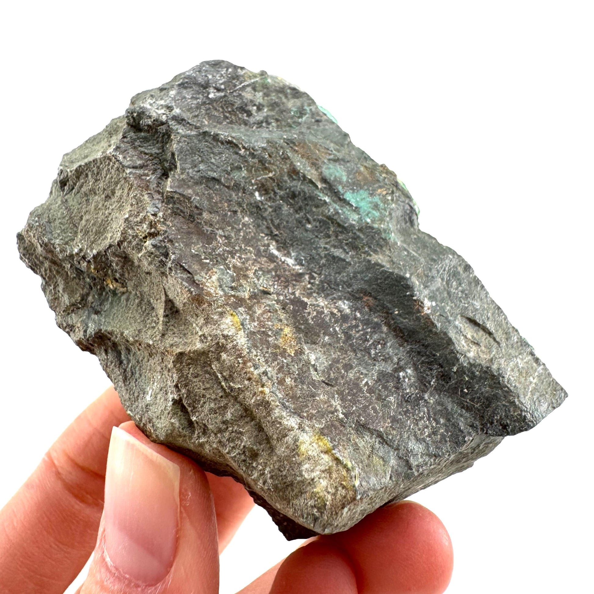Chrysocolla / Gem Silica (DR Congo) | botryoidal chrysocolla crystal, mineral specimen