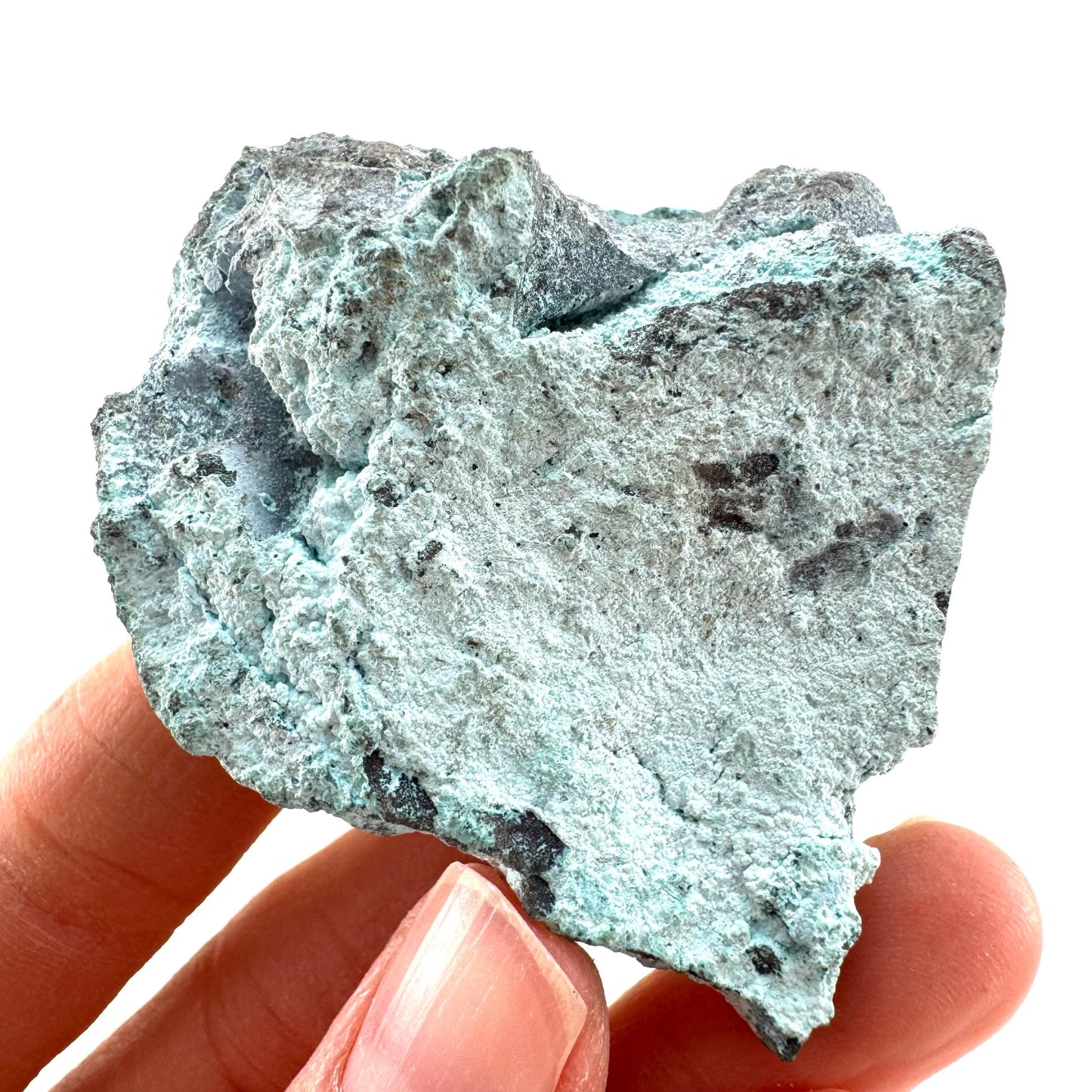 Chrysocolla (DR Congo) | botryoidal chrysocolla crystal, mineral specimen