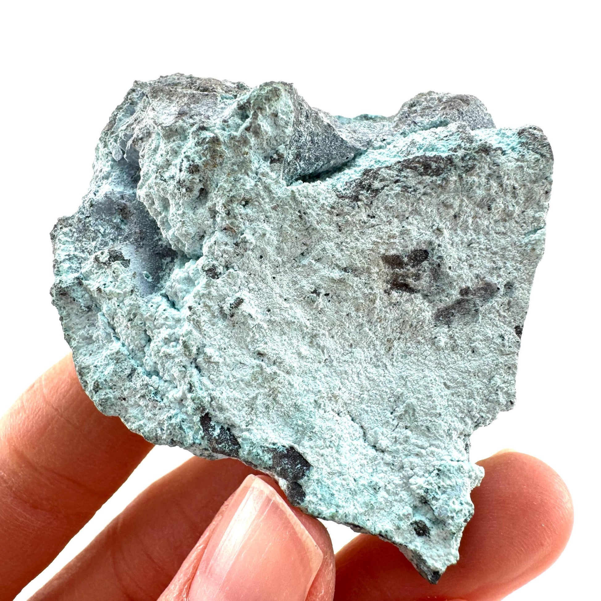 Chrysocolla (DR Congo) | botryoidal chrysocolla crystal, mineral specimen