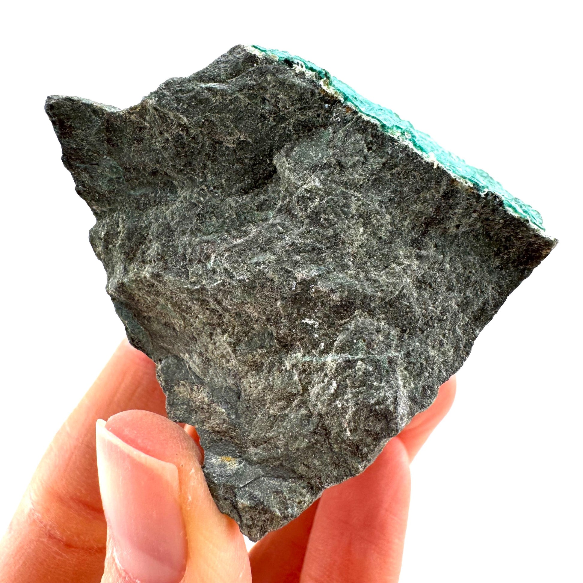 Chrysocolla / Gem Silica (DR Congo) | botryoidal chrysocolla crystal, mineral specimen