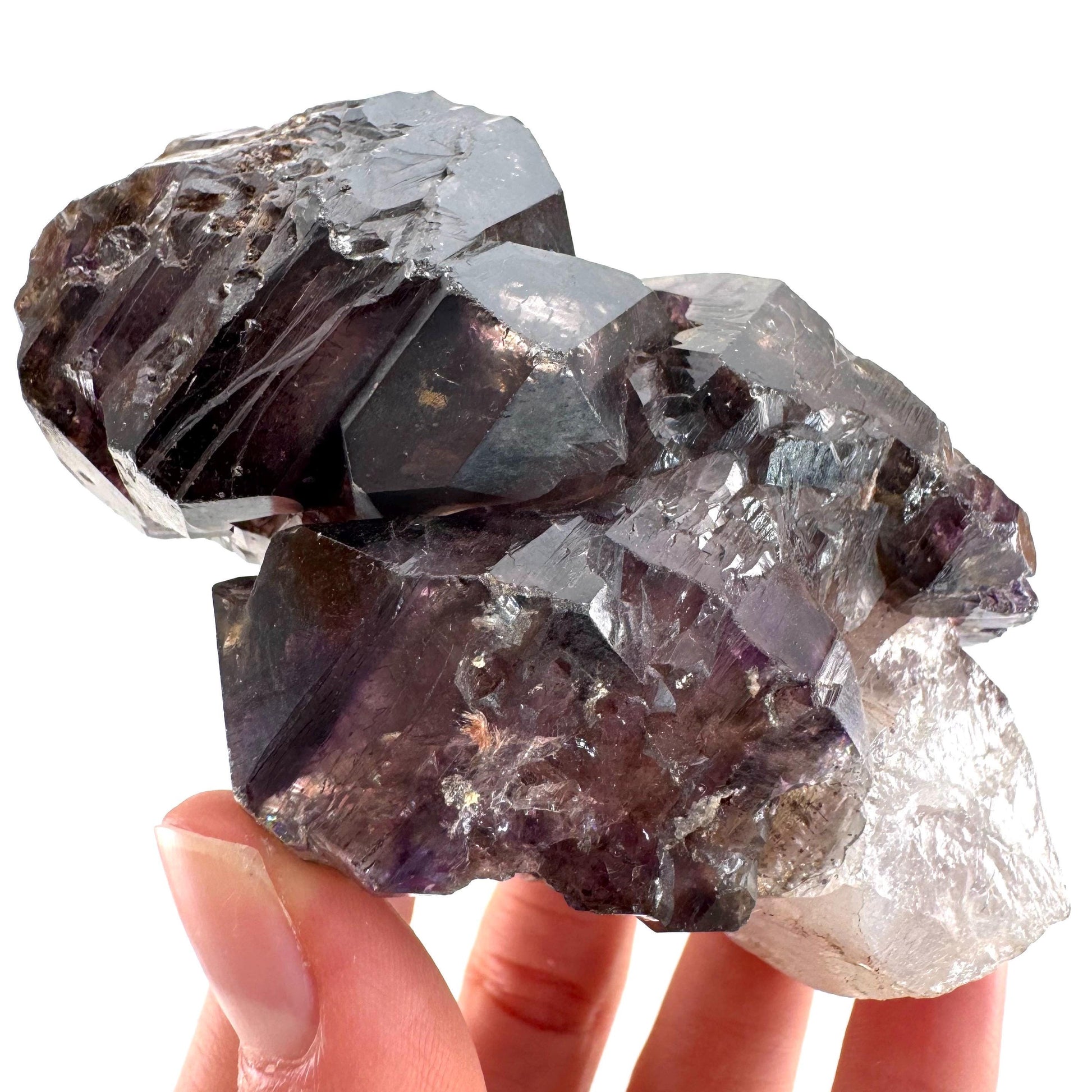 Elestial Amethyst Scepter | Shangaan amethyst crystal cluster, natural mineral specimen