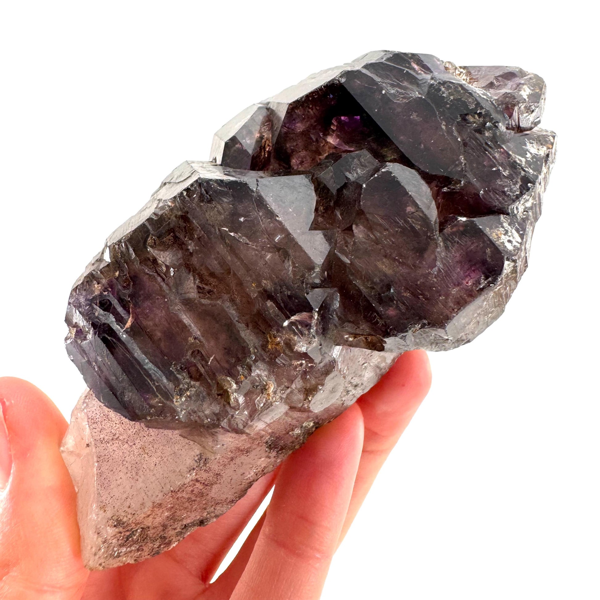 Elestial Amethyst Scepter | Shangaan amethyst crystal cluster, natural mineral specimen
