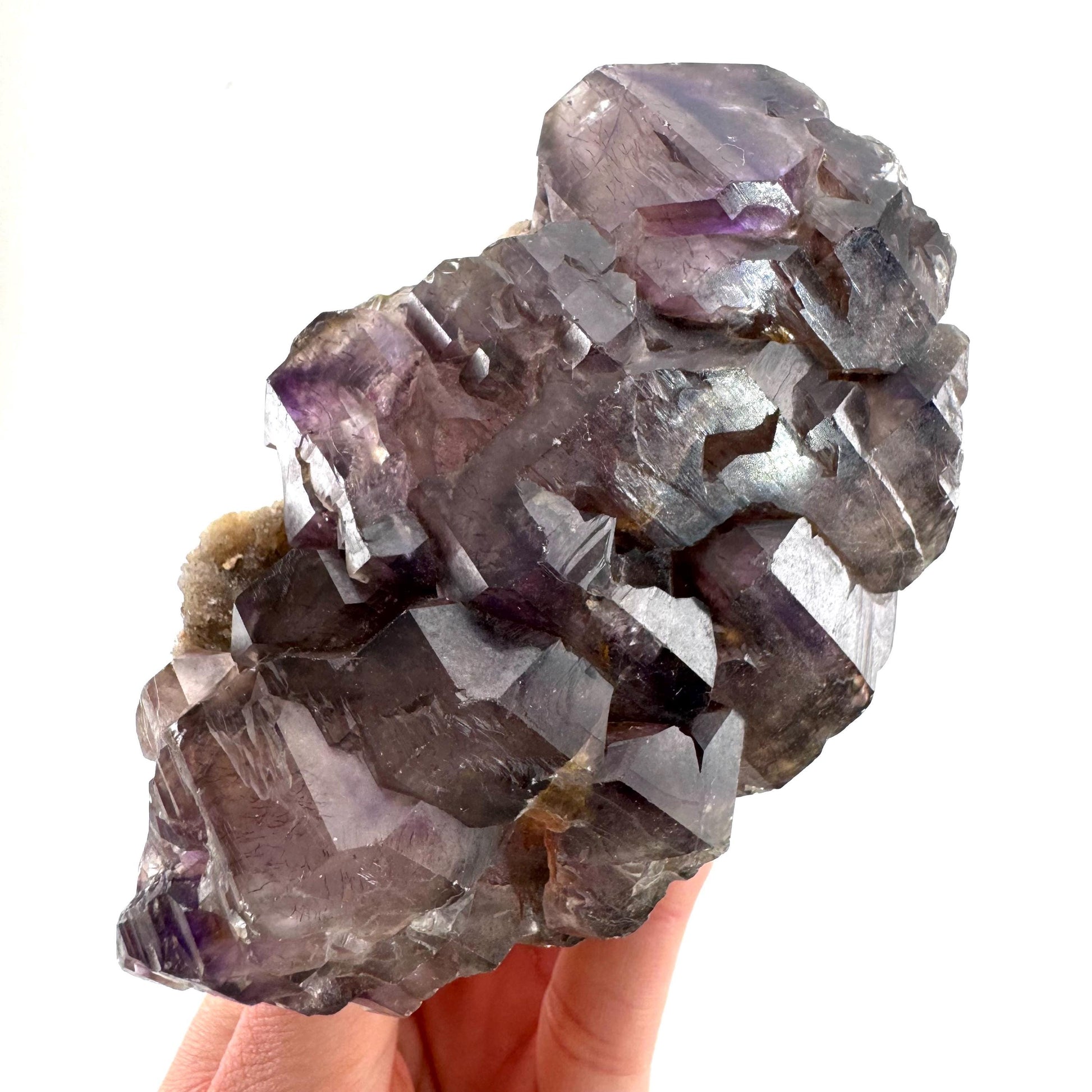 Elestial Amethyst | Shangaan amethyst crystal cluster, raw mineral specimen