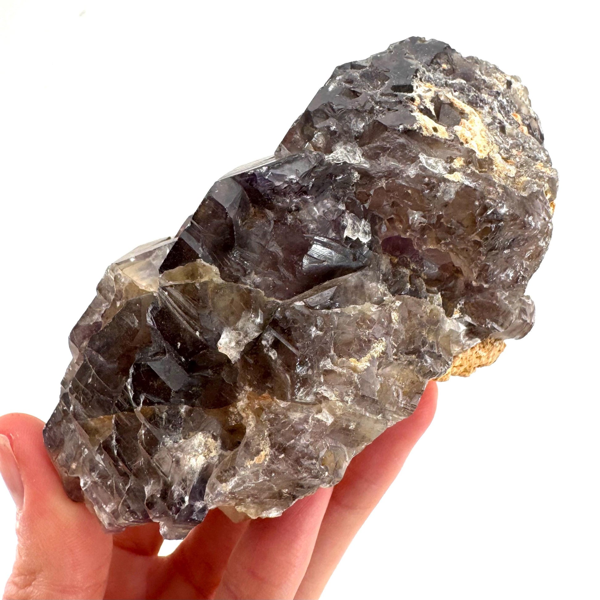 Elestial Amethyst | Shangaan amethyst crystal cluster, raw mineral specimen