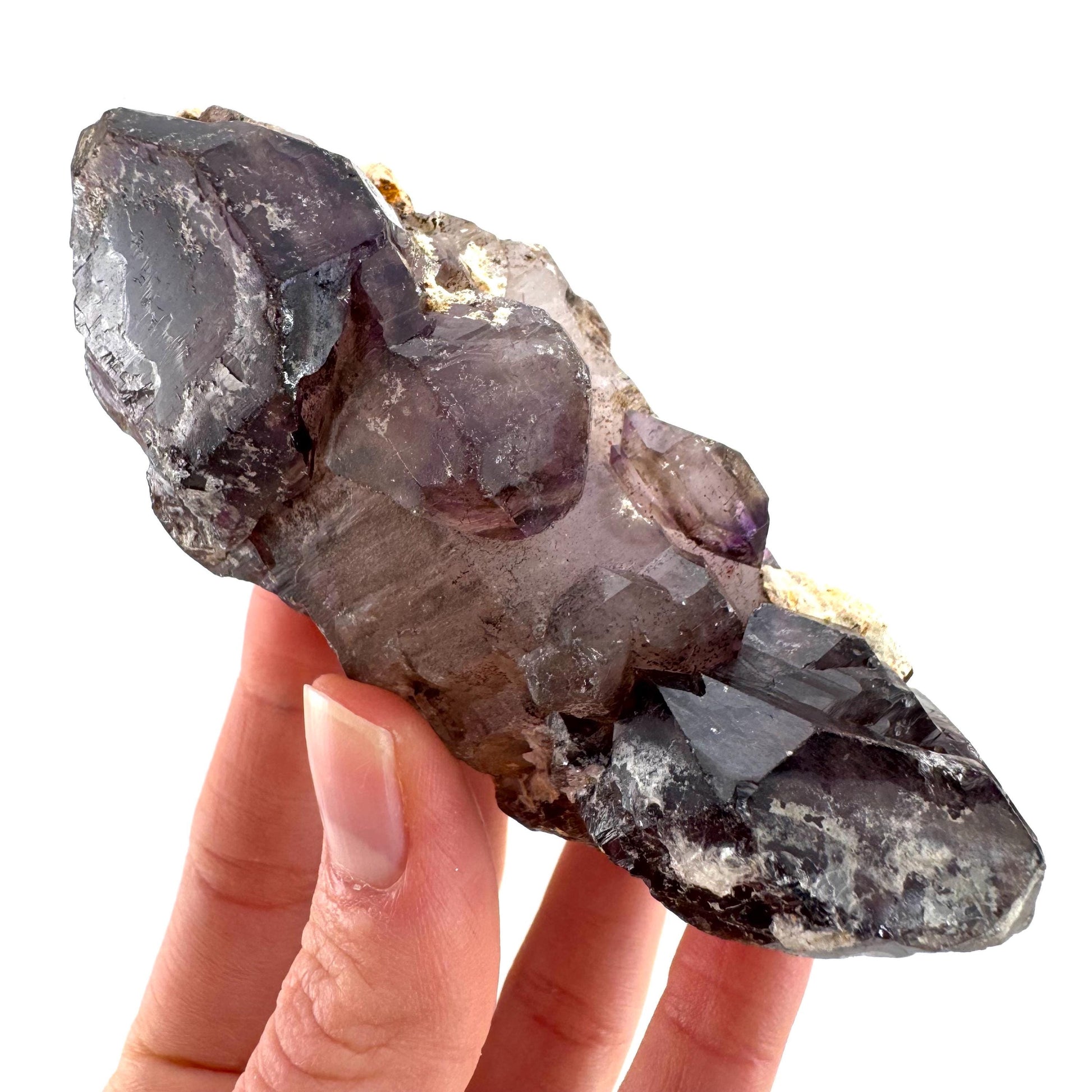 Elestial Amethyst Scepter | Shangaan amethyst crystal cluster, natural mineral specimen