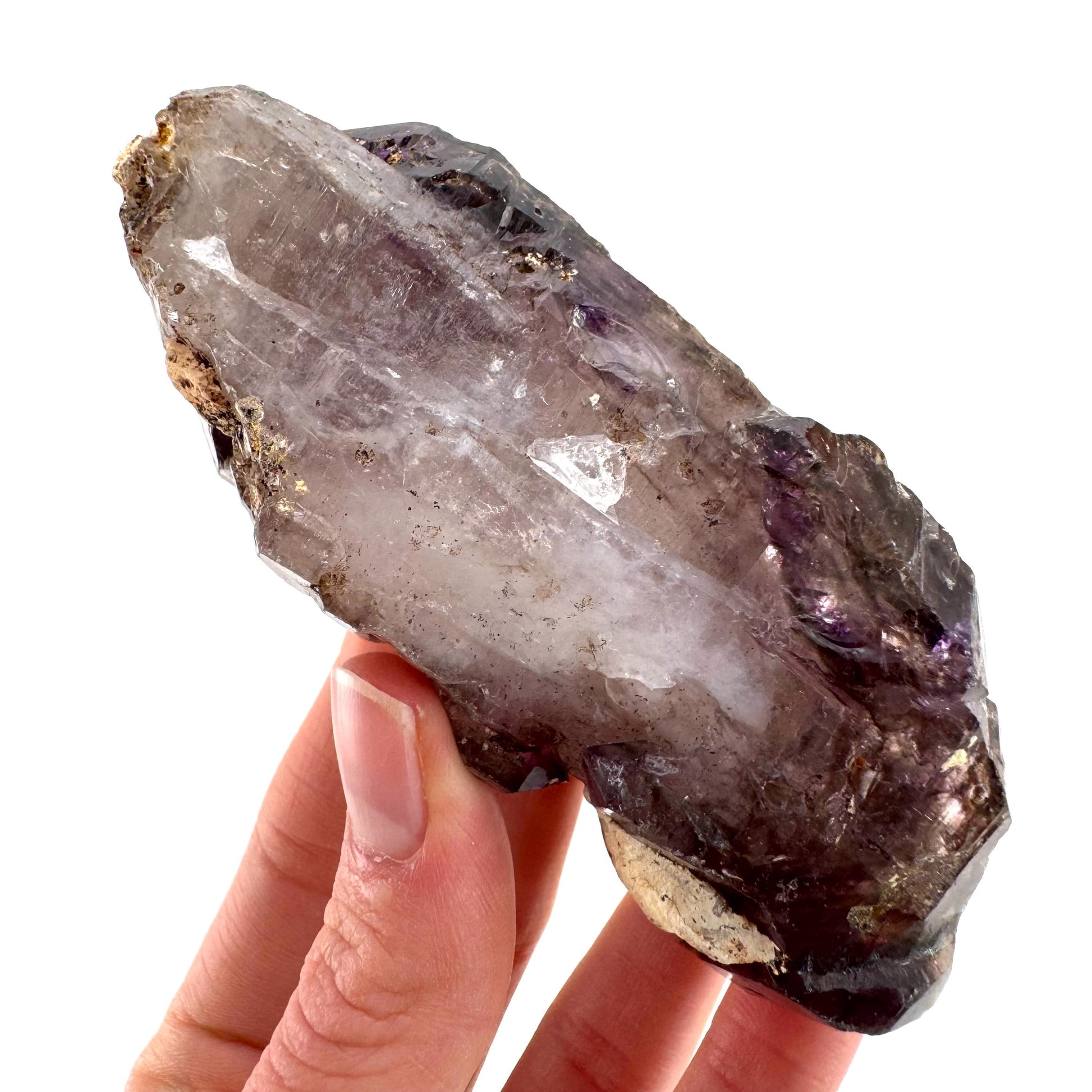 Elestial Amethyst Scepter | Shangaan amethyst crystal cluster, natural mineral specimen
