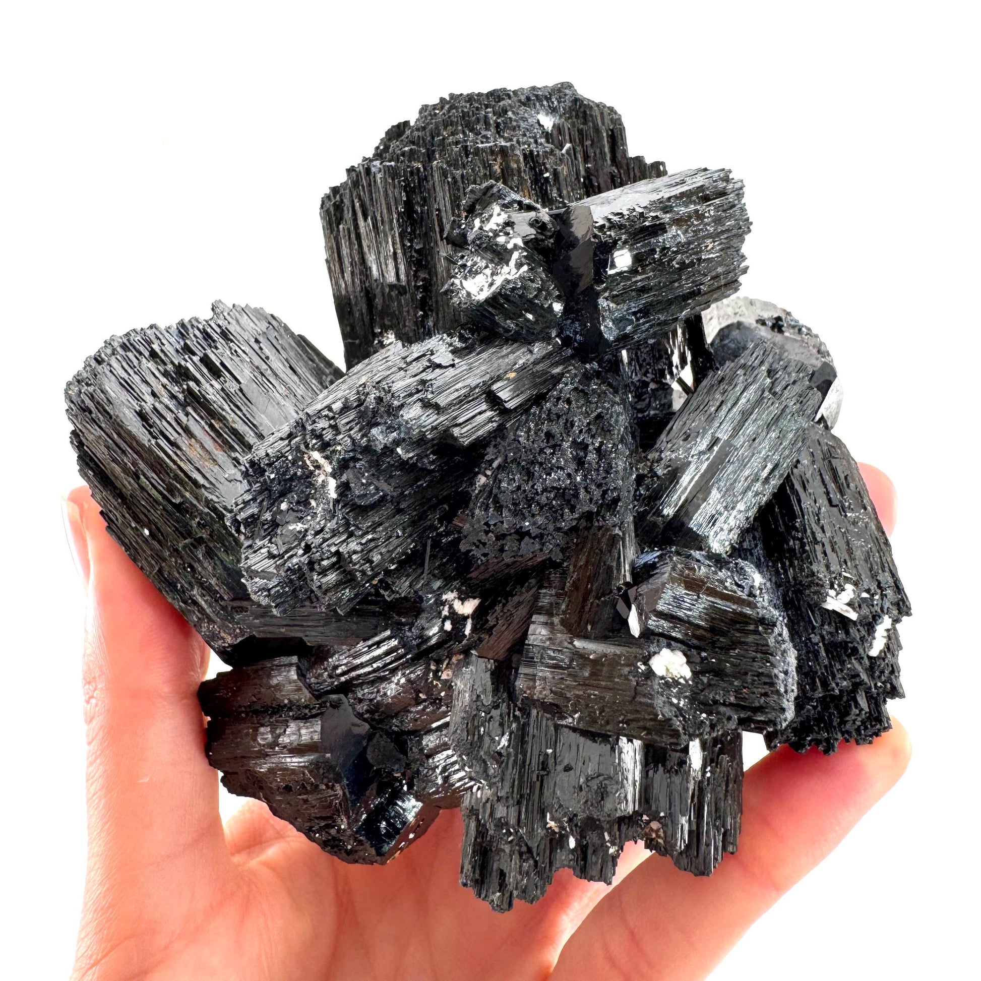 XL Black Tourmaline Cluster | Namibian Protection Stone