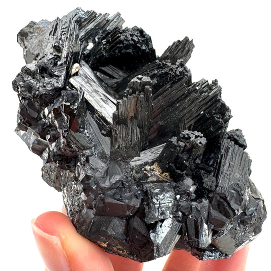 Raw Black Tourmaline Crystal Cluster | Namibia Protection Stone