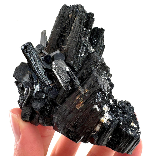 Erongo Black Tourmaline Cluster | Raw Crystal Protection Stone