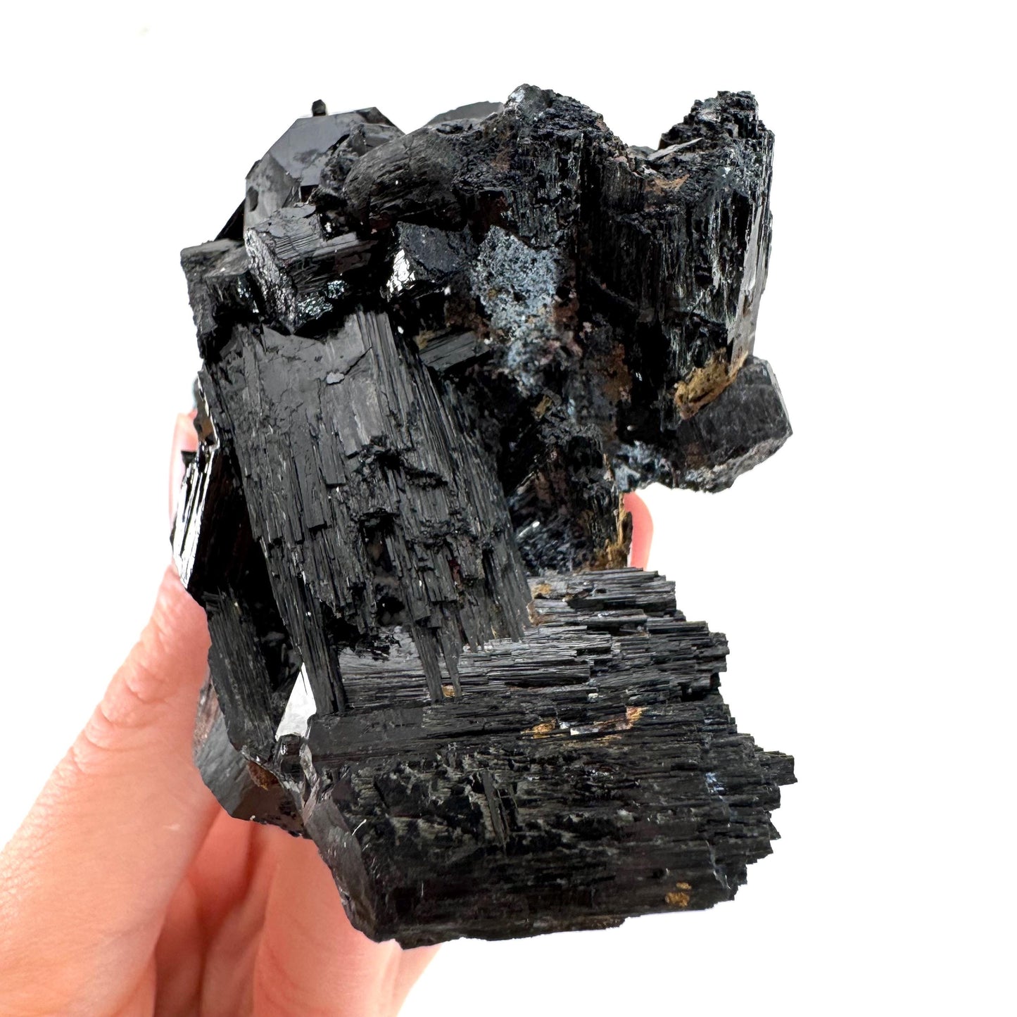 Black Tourmaline Cluster | Namibian Raw Crystal Protection Stone