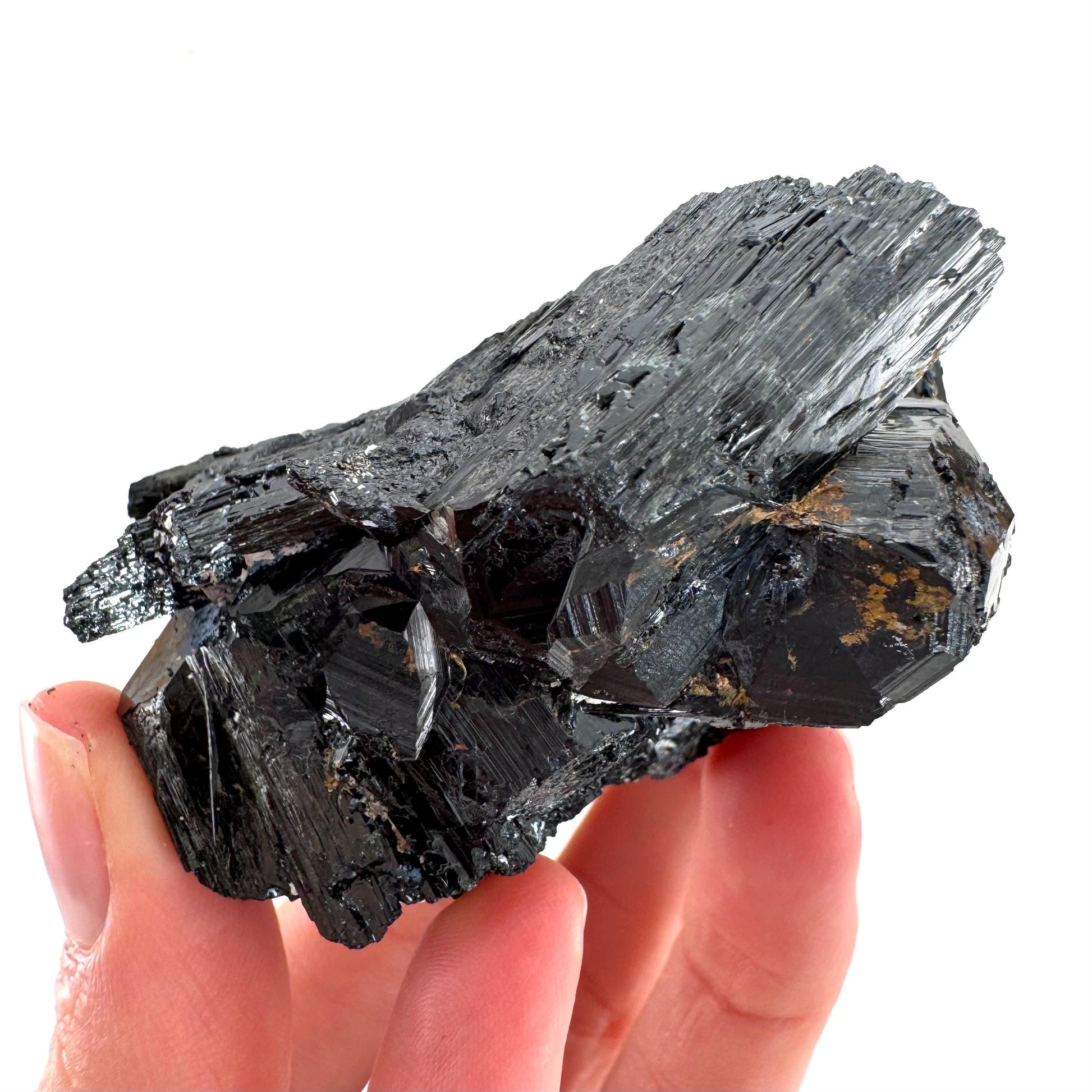 Black Tourmaline Cluster | Namibian Raw Crystal Protection Stone