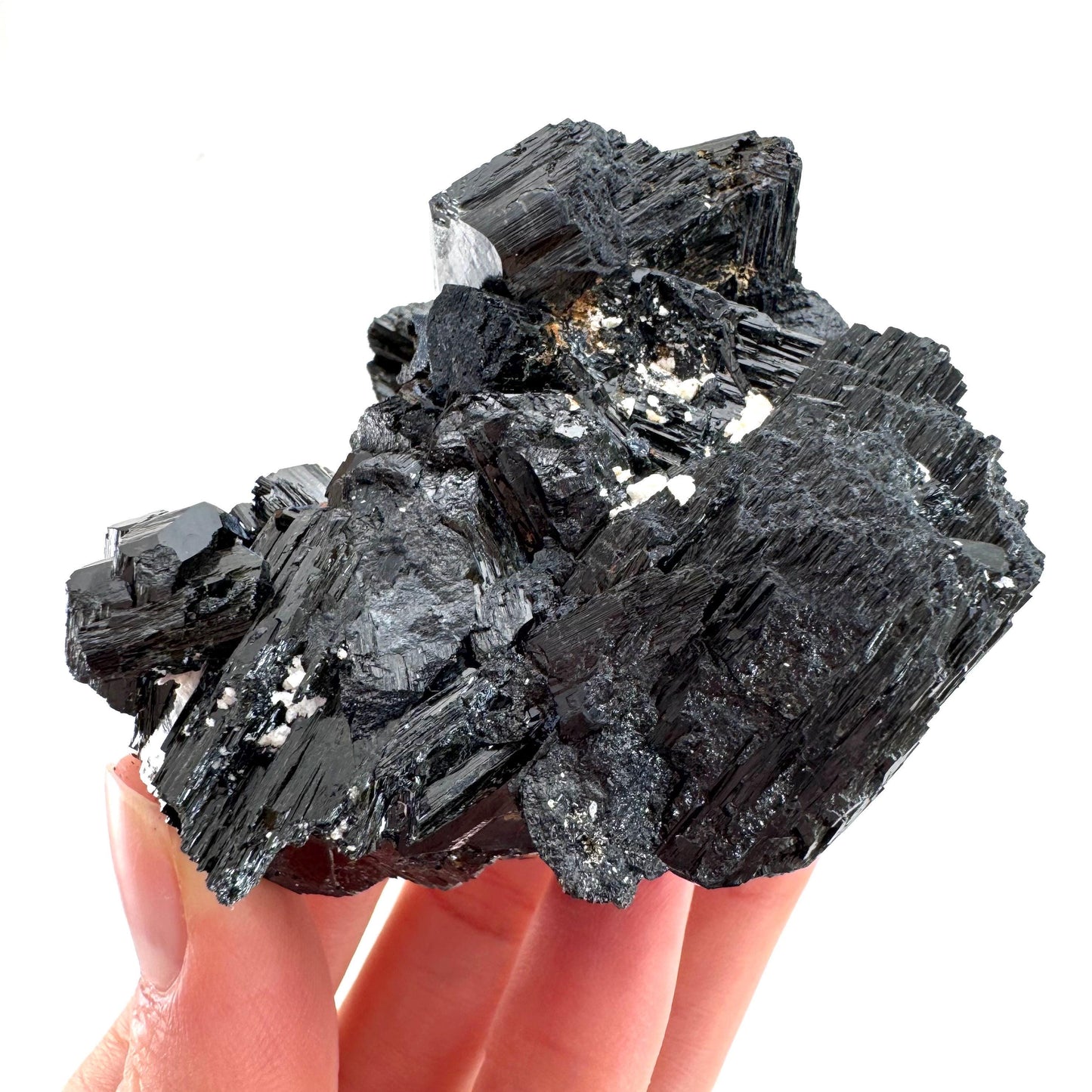 Black Tourmaline Cluster | Namibian Raw Crystal Protection Stone