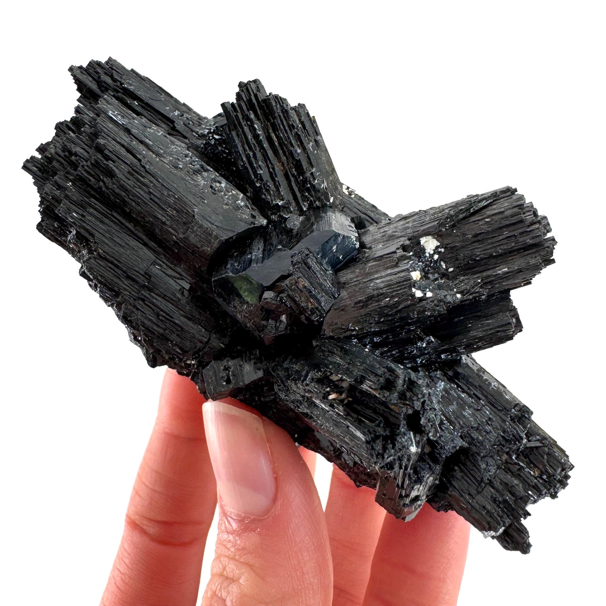 Raw Black Tourmaline Crystal Cluster | Namibia, Protection Stone