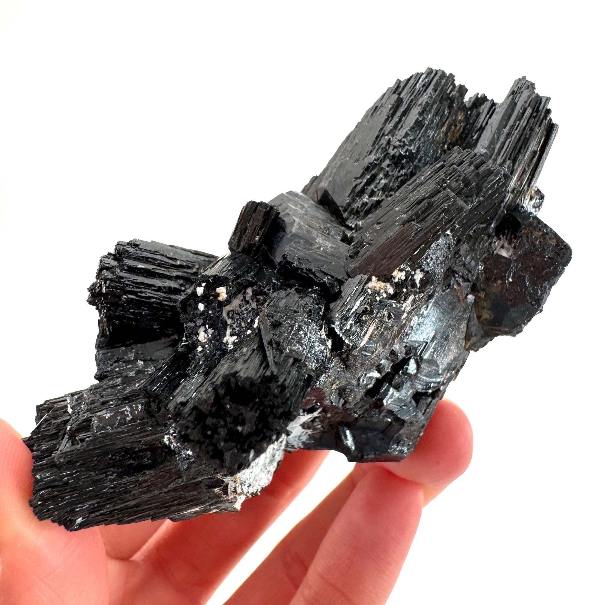 Raw Black Tourmaline Crystal Cluster | Namibia, Protection Stone
