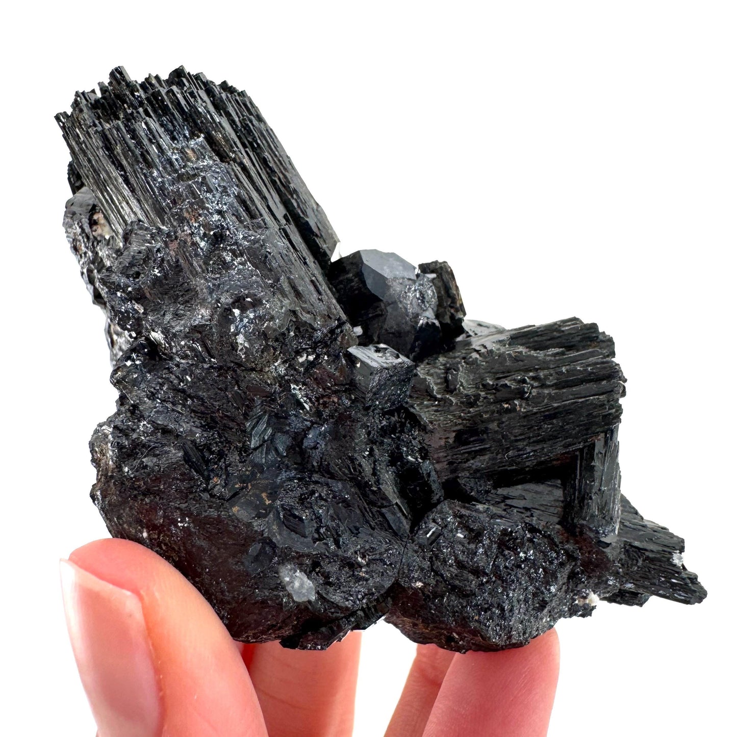 Raw Black Tourmaline Crystal Cluster | Namibia, Protection Stone