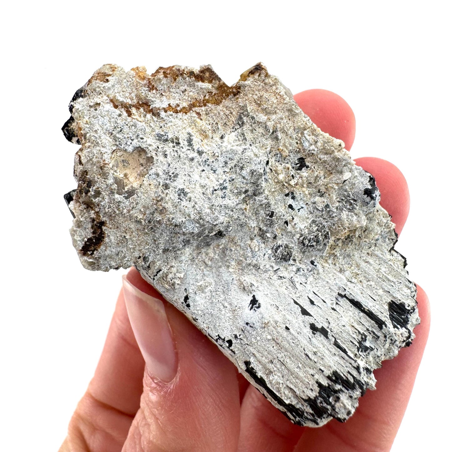 Black Tourmaline Crystal Cluster | Namibian Raw Schorl Protection Stone