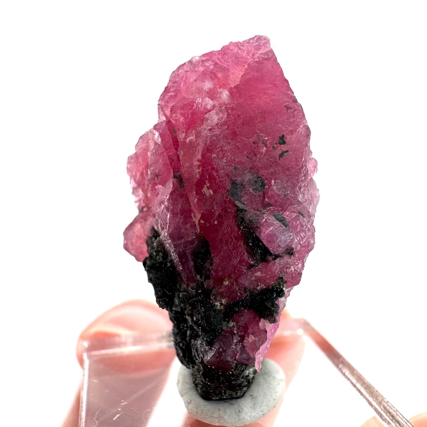 Ruby on Matrix | genuine raw red ruby crystal, natural mineral specimen