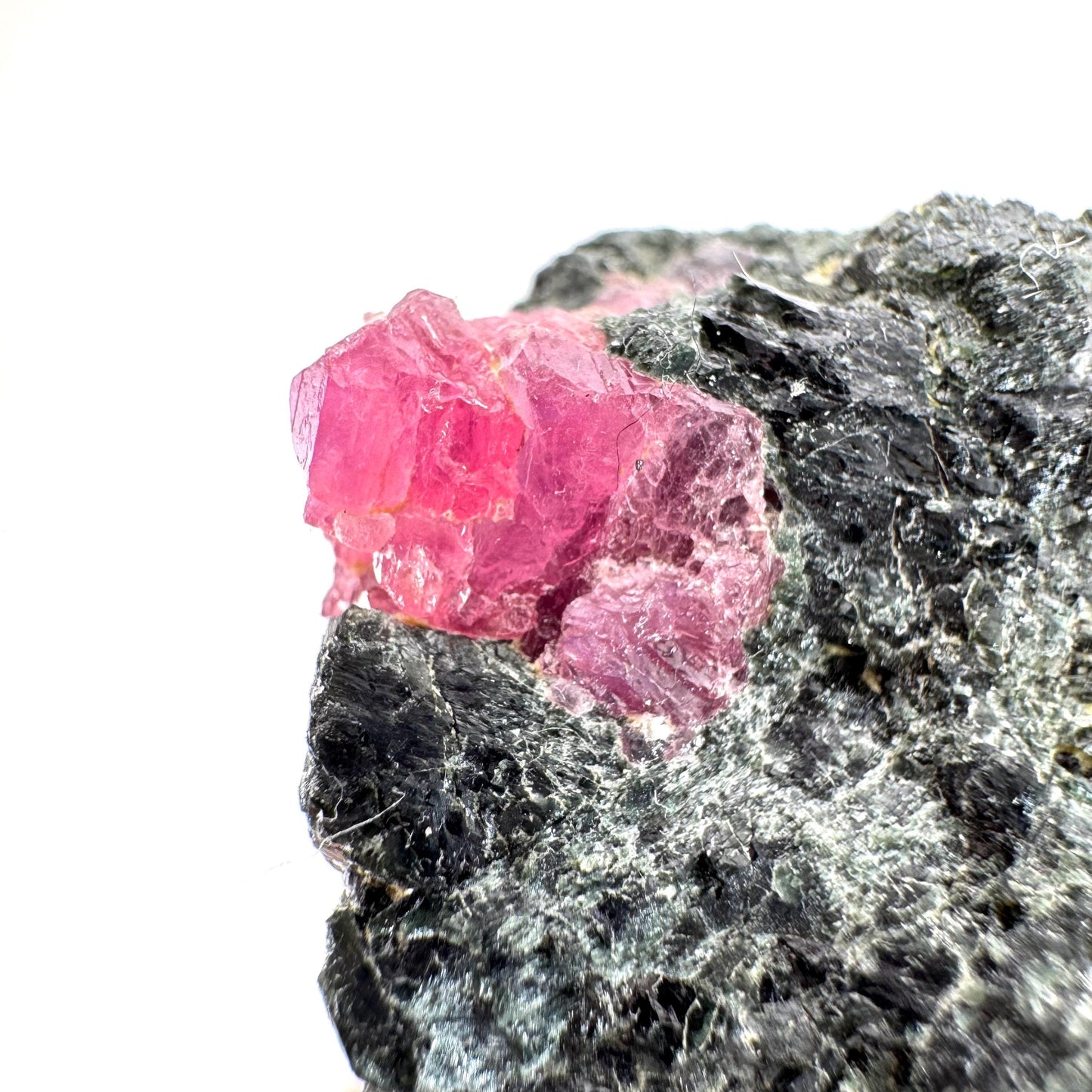 Ruby on Matrix | genuine raw red ruby crystal, natural mineral specimen