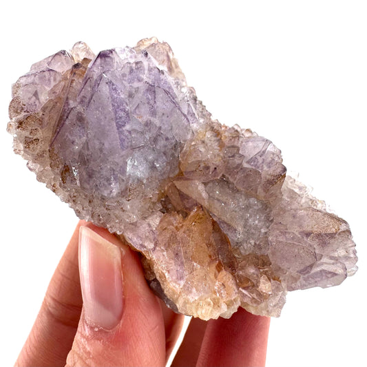 Spirit Quartz Crystal | raw natural purple amethyst cactus quartz, mineral specimen