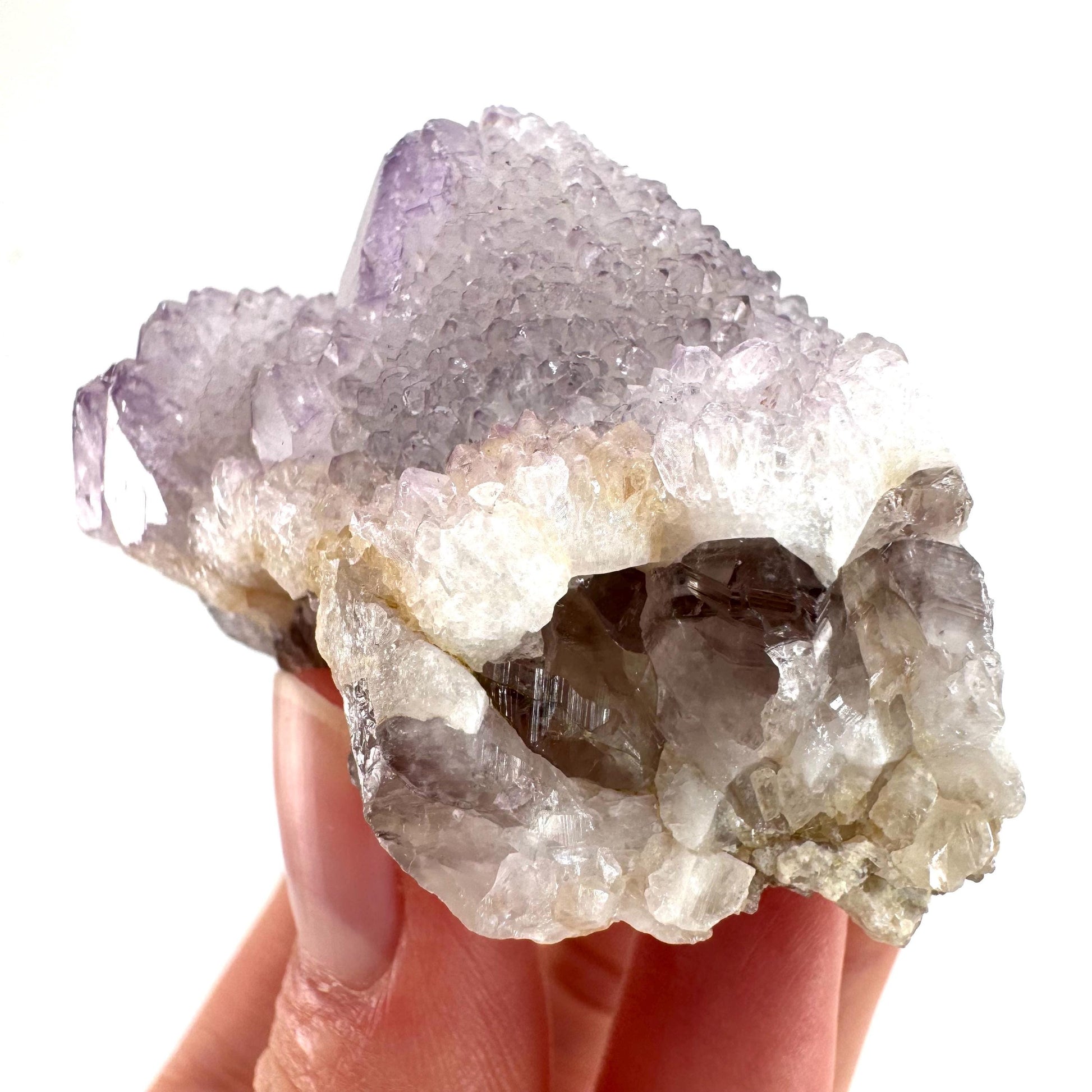 Spirit Quartz Crystal | raw natural purple amethyst cactus quartz, mineral specimen