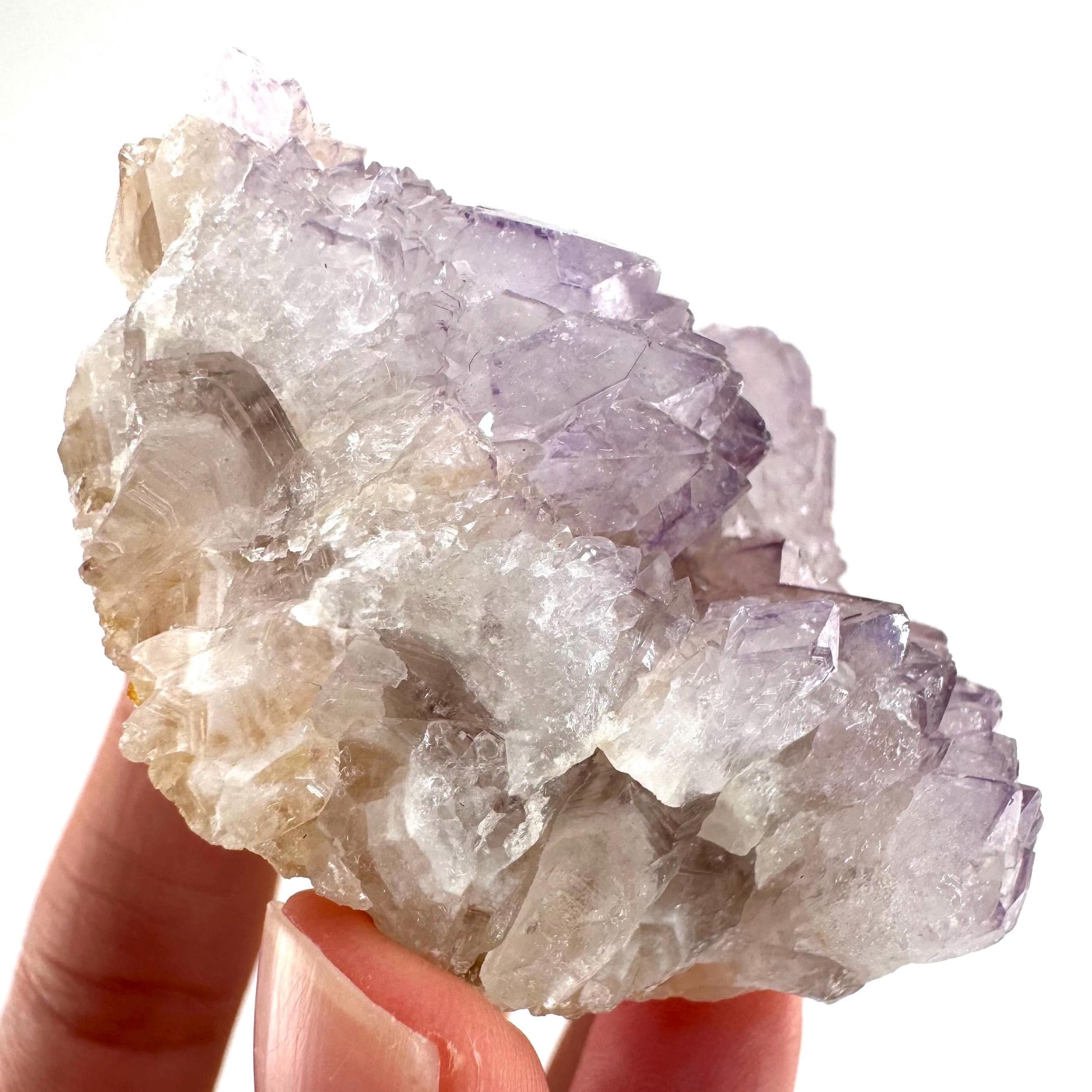 Spirit Quartz Crystal | raw natural purple amethyst cactus quartz, mineral specimen