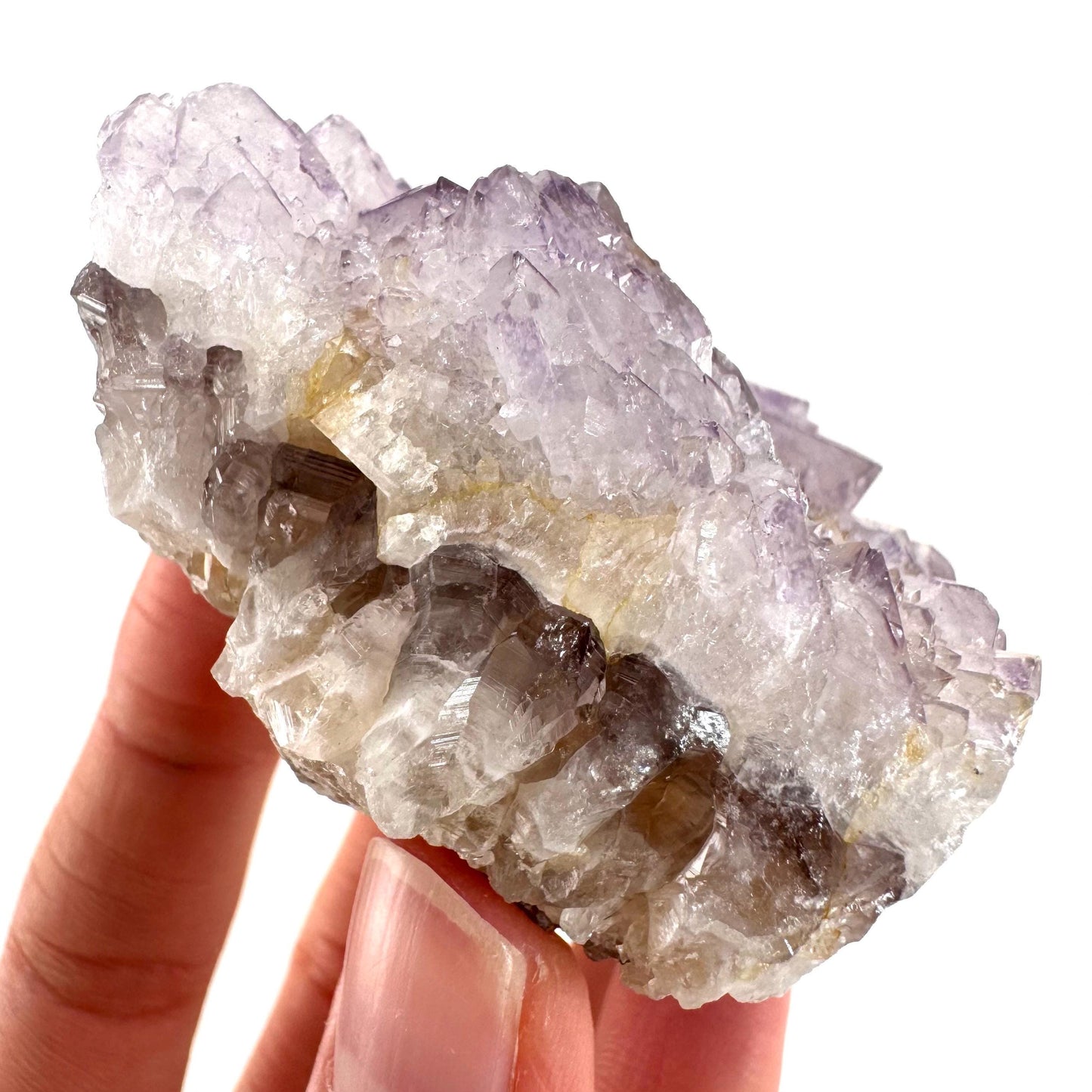 Spirit Quartz Crystal | raw natural purple amethyst cactus quartz, mineral specimen