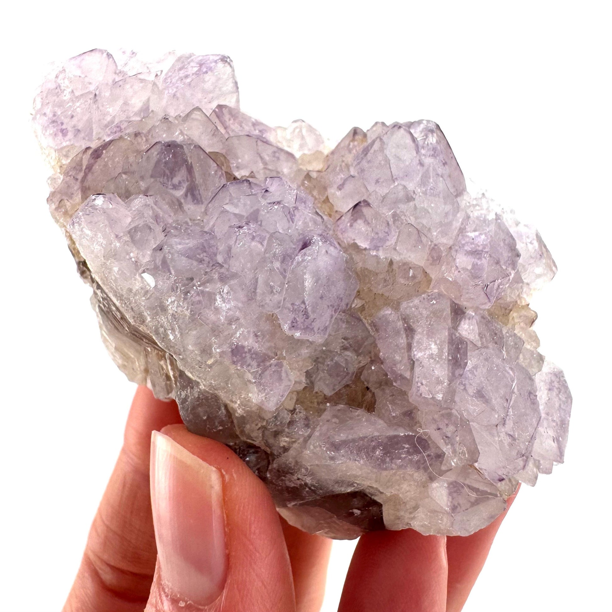 Spirit Quartz Crystal | raw natural purple amethyst cactus quartz, mineral specimen
