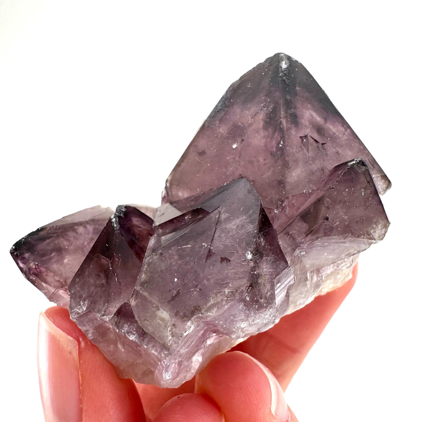 Spirit Quartz Crystal | raw natural purple amethyst cactus quartz, mineral specimen