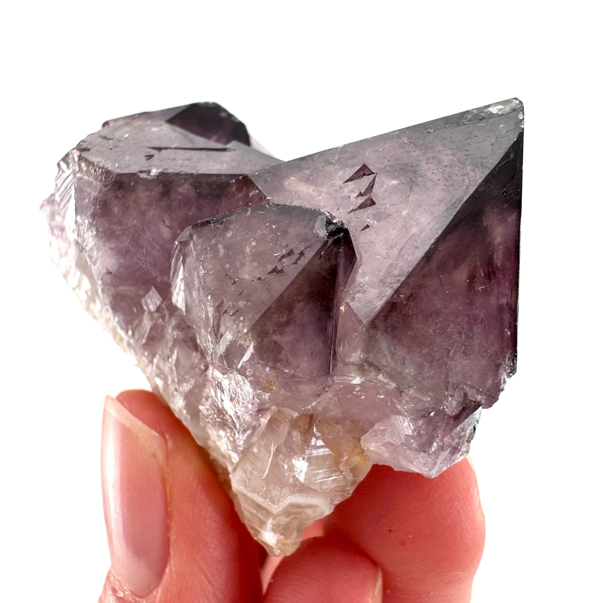 Spirit Quartz Crystal | raw natural purple amethyst cactus quartz, mineral specimen