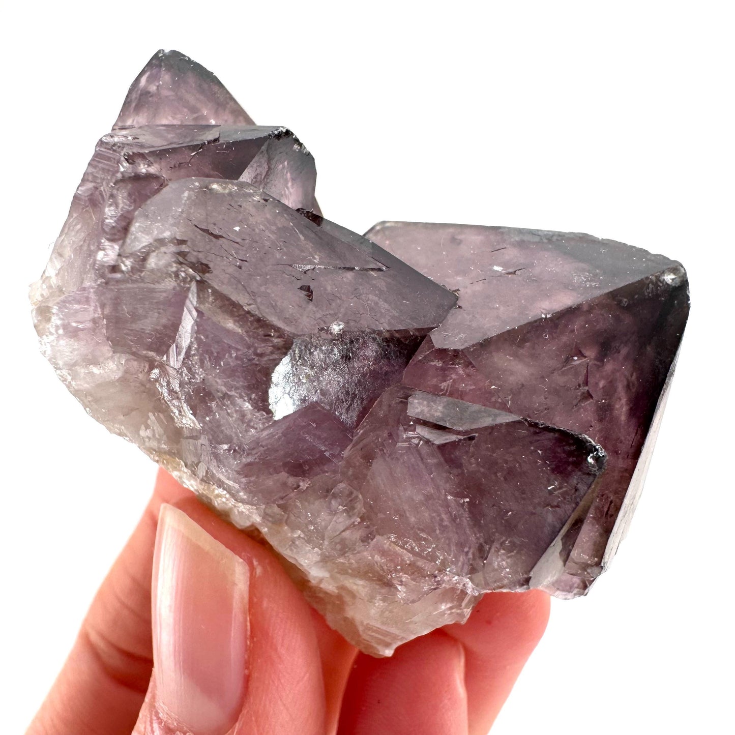 Spirit Quartz Crystal | raw natural purple amethyst cactus quartz, mineral specimen