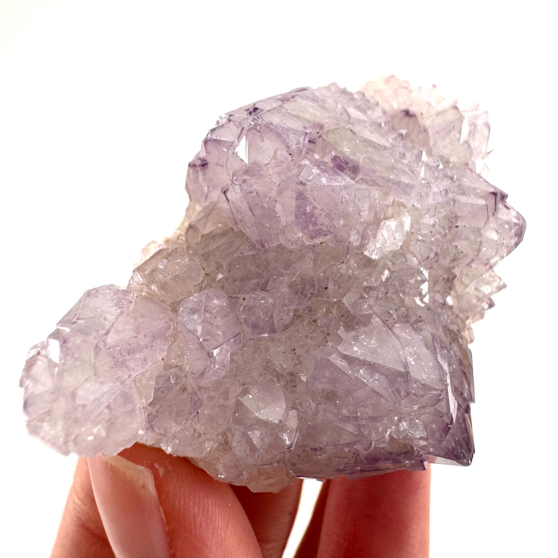Spirit Quartz Crystal | raw natural purple amethyst cactus quartz, mineral specimen