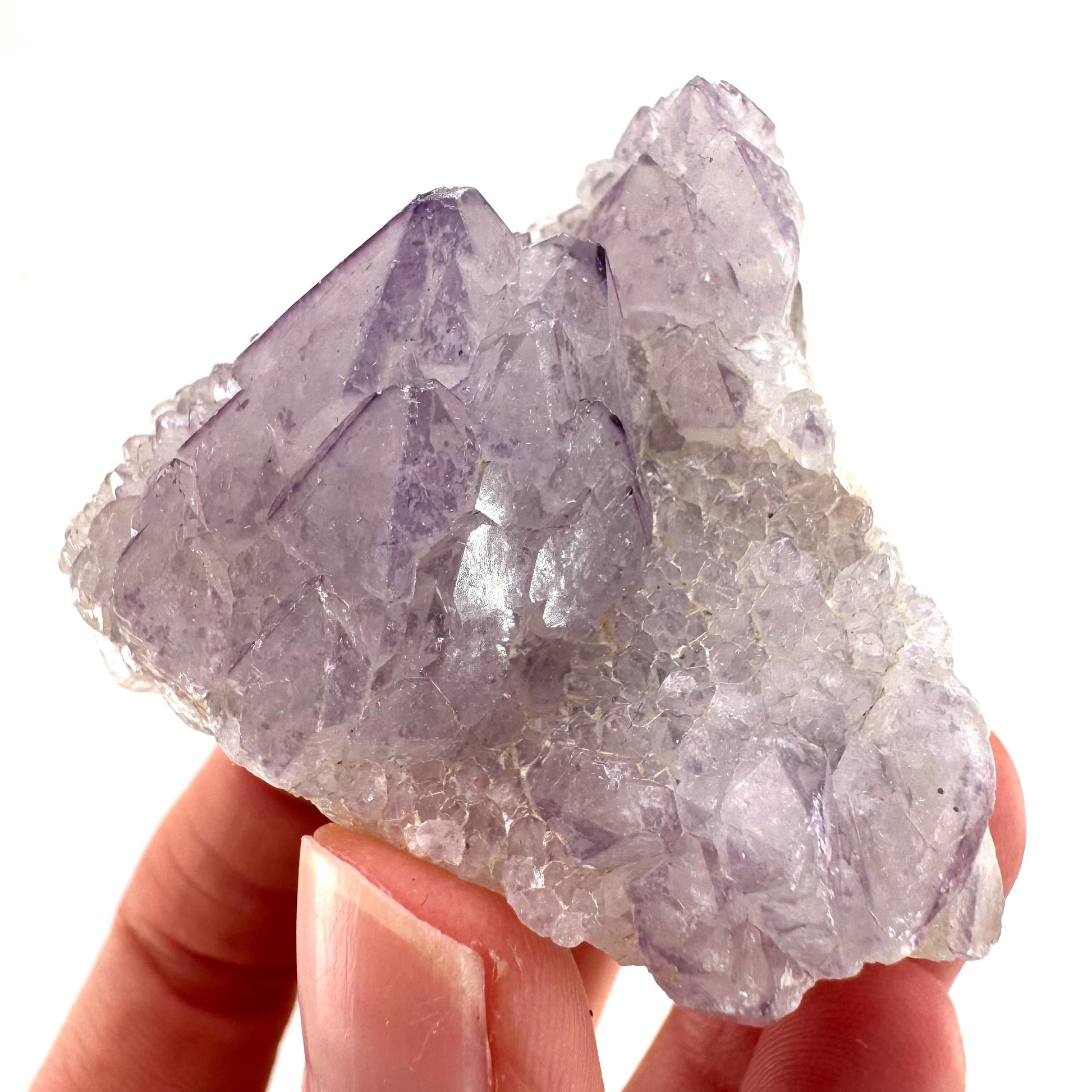 Spirit Quartz Crystal | raw natural purple amethyst cactus quartz, mineral specimen