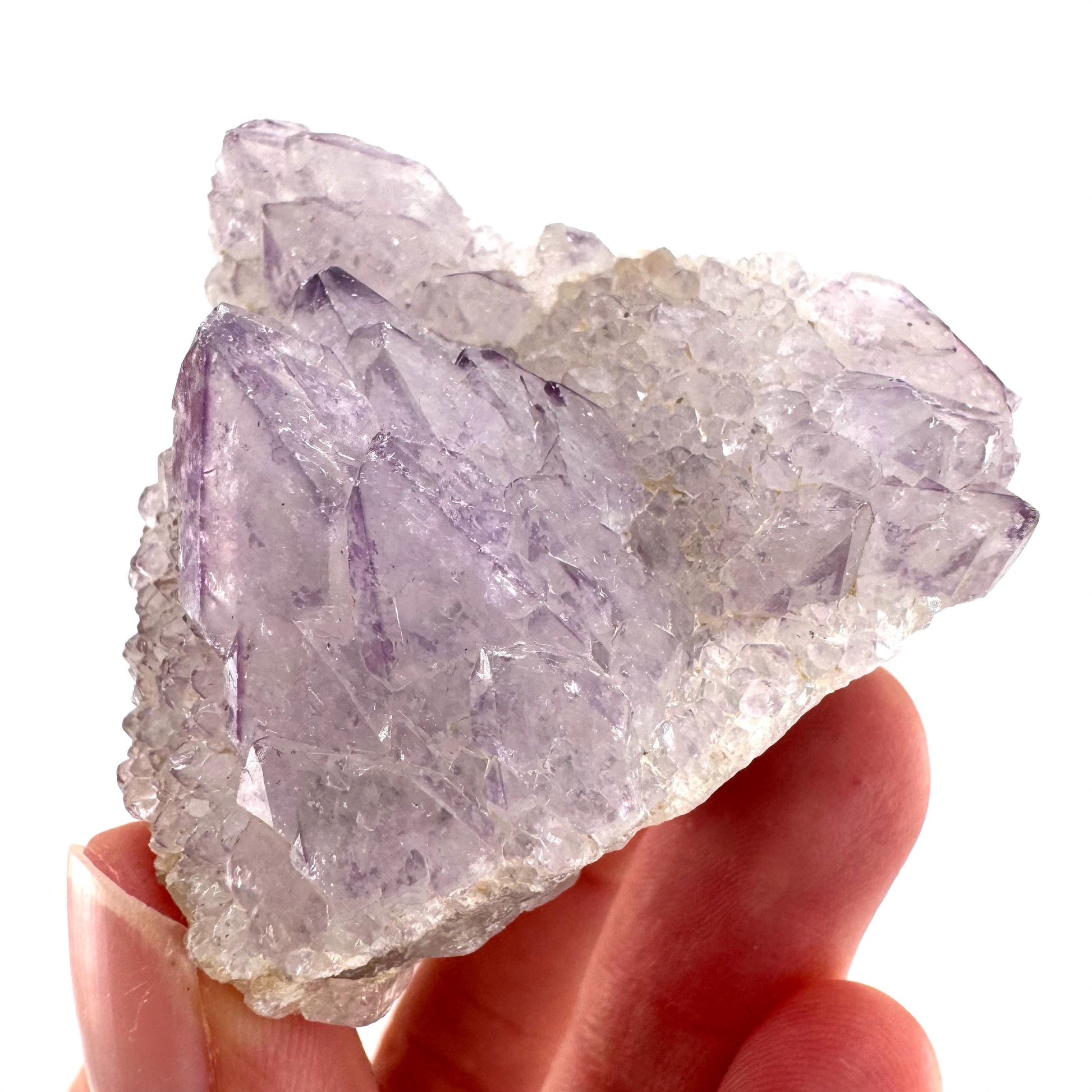 Spirit Quartz Crystal | raw natural purple amethyst cactus quartz, mineral specimen