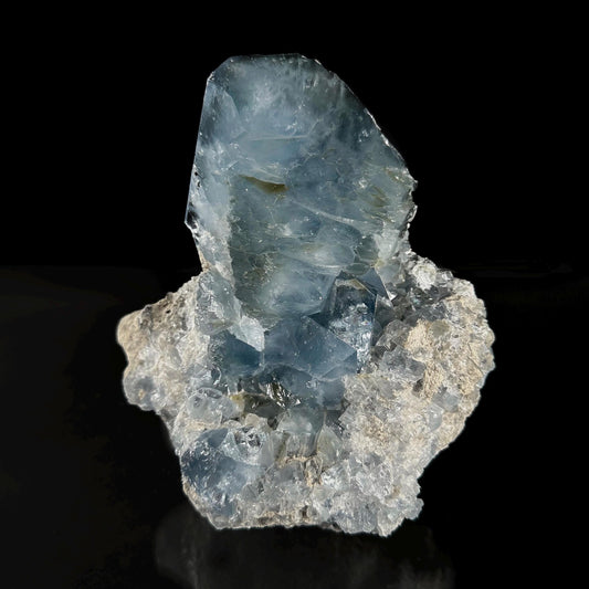 Celestite (Madagascar) | blue celestite crystal, mineral specimen, raw celestite